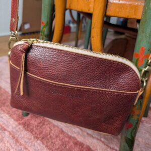 New Portland Leather brown crossbody bag